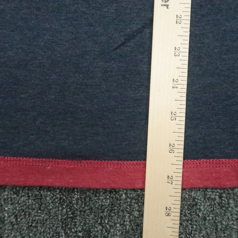Johnnie‎ O Pullover Mens Large Red Blue Quarter Zip Reversible